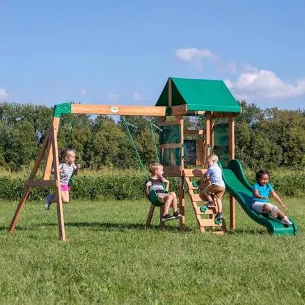 Backyard Discovery Buckley Hill All Cedar Wooden Swing Set