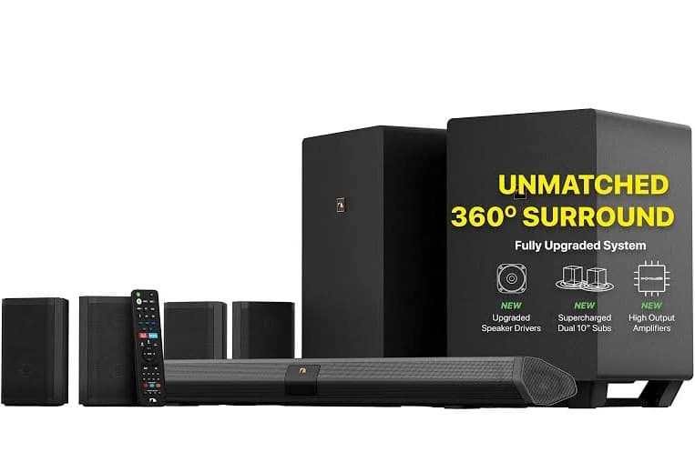 Nakamichi Shockwafe Ultra 9.2 eARC 1300W Soundbar System