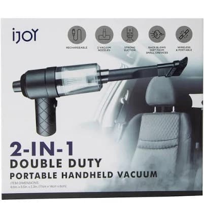 iJoy 2-in-1 Double Duty Portable Handheld Vacuum
