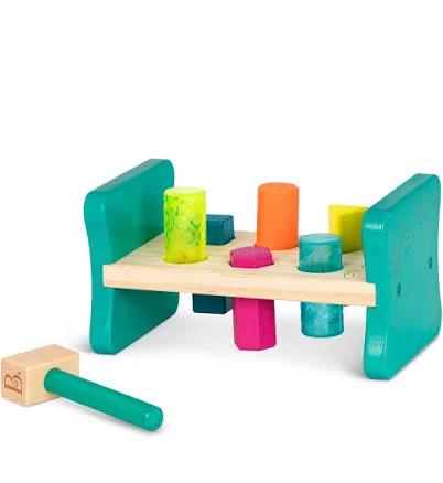 B. Toys Wooden Shape Sorter Pounding Bench