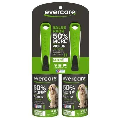 Evercare Ergo Grip Twin Pack Lint Roller