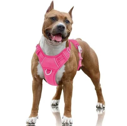 Barkbay No Pull Dog Harness Front Clip Reflective Easy Control Handle for Large Dog Walking with ID tag