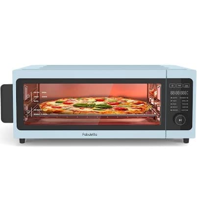 Toaster Oven Air Fryer Combo - Fabuletta 10-in-1 Countertop Convection Oven 1800W, Flip Up & Away Capability for Storage Space, Oil-Less Toaster