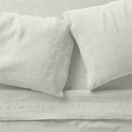 crate & barrel New Natural EUROPEAN FLAX -Certified Linen