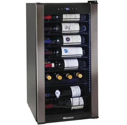 Wine Enthusiast VinoView 28 Bottle Wine Cellar UV-Protected Double Pane Glass Door