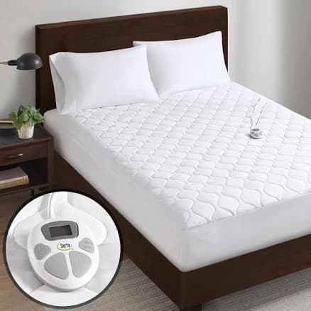 Serta Heated Mattress Pad Size Electric Mattress Pad 10 Heat Setting Controller