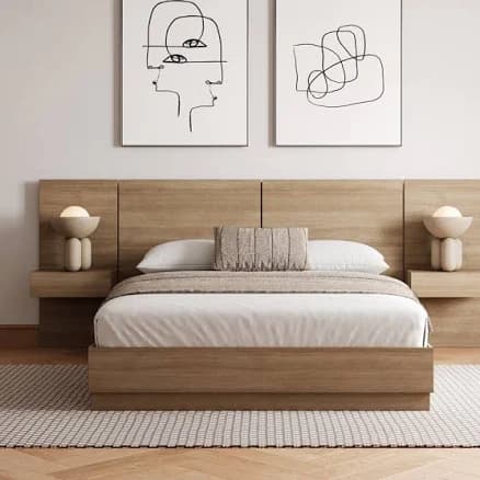 Filoftea 4 Piece Bedroom Set Ebern Designs Color: Brown Bed Size: Full / Double