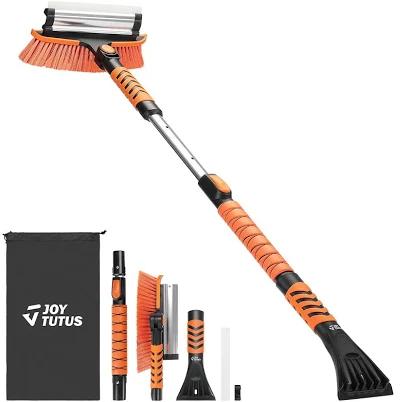 41.5′′ Extendable Snow Brush and Ice Scraper 270° Pivoting Snow Scraper Brush for Car Windshield