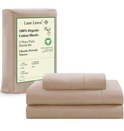 LANE LINEN 100% Organic Cotton Sheets Set