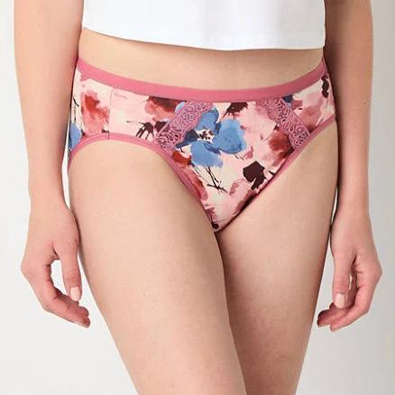 Ambrielle Organic Cotton High Cut Panties