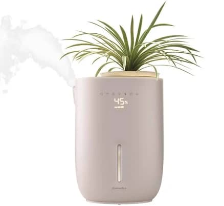 HoMedics Top-Fill Warm/Cool Mist Ultrasonic Humidifier with Small Planter