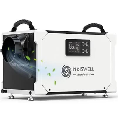 Moiswell 145 Pt. 6,000 Sq. Ft. Bucketless Energy Star Commercial Dehumidifier
