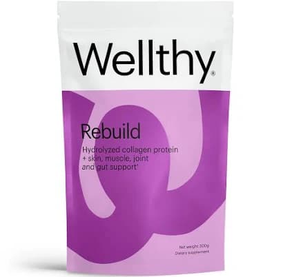 Wellthy Collagen Peptides Protein Powder Grass Fed Hydrolyzed Collagen for Hair Growth, Skin, Nails, Gut and Joint Support