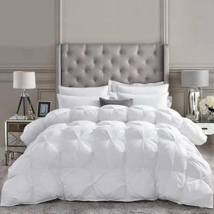 Luxurious All-season Goose Down Comforter Queen Size Duvet Insert Classic Black