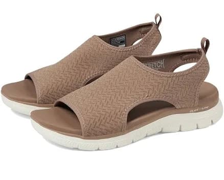SKECHERS Women's Flex Appeal 4.0 Slip-On Walking Sandals