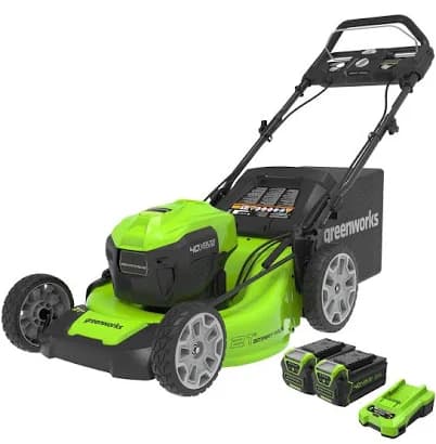 Greenworks 21" 40V Cordless Self-Propelled Lawn Mower