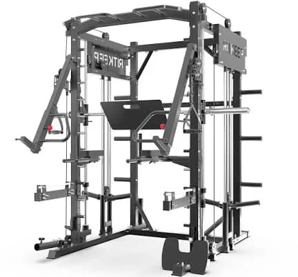 RitKeep Smith Machine Training System Functional Muscle Strike Home Gym PMAX-4750 With Jammer Arms