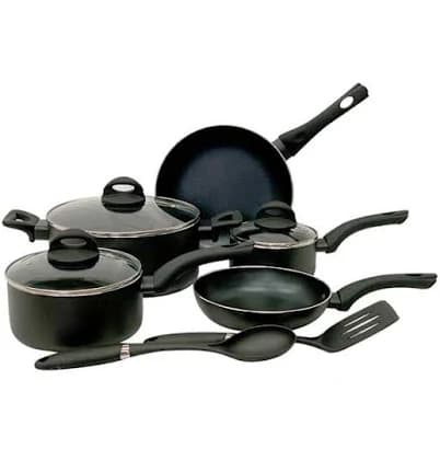 At Home 10-Piece Non-Stick Finish Cookware Set
