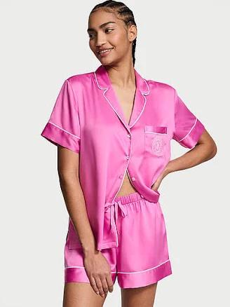 Victoria's Secret Women's Glazed Satin Pajama Set