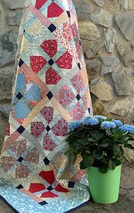 Make to order: Beautiful handmade quilt, patchwork flowers