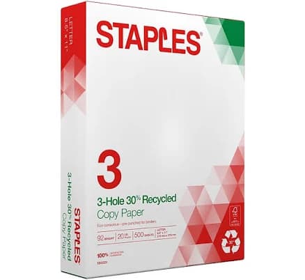 Staples 8.5-Inch x 11-Inch Copy Paper
