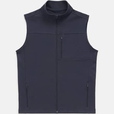 Merino Wool Full-Zip Ponte Vest