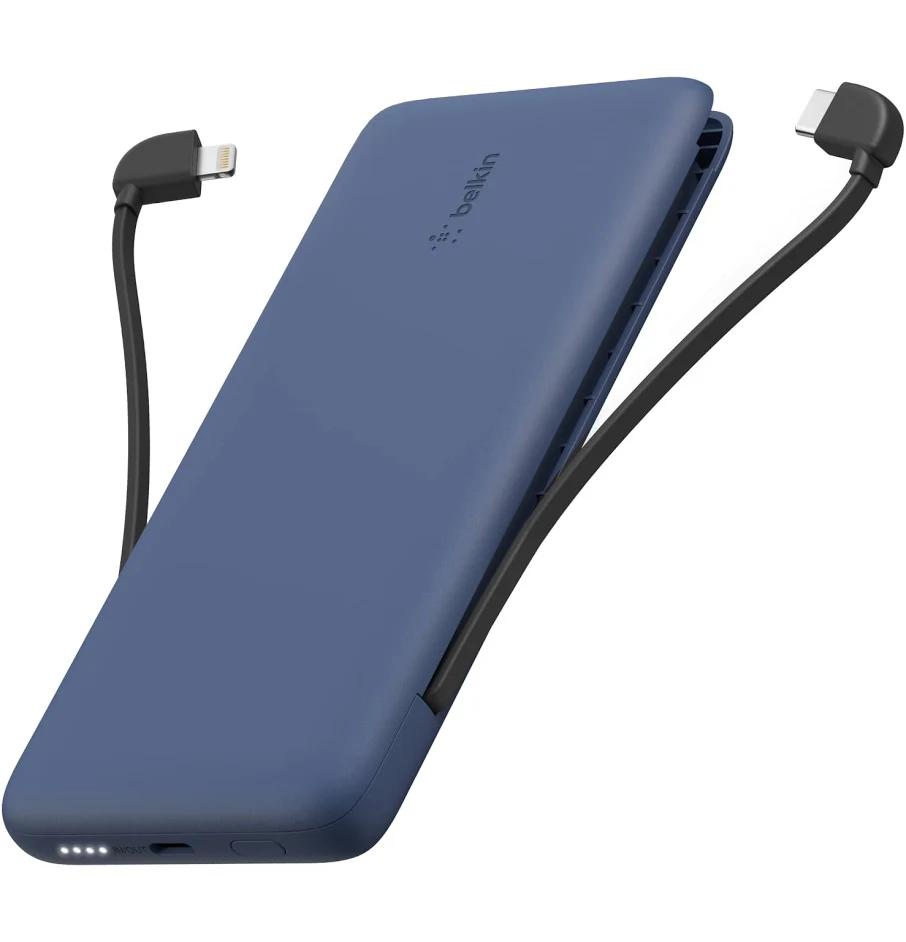 Belkin BoostCharge Plus 10K USB-C Power Bank with Integrated Cables