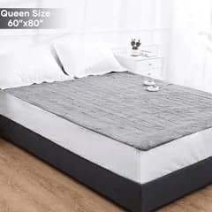 Marnur Heated Mattress Pad Queen Size 60''x80'' with Dual Controllers