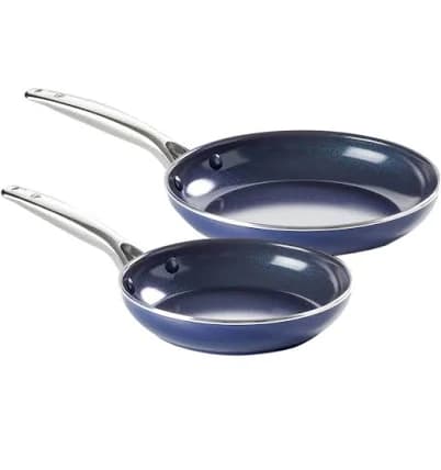 Blue Diamond Nonstick Ceramic Frying Pan Set of 2