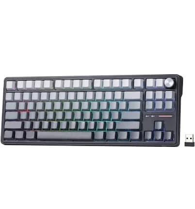 RK Royal KLUDGE R87 Pro Wireless TKL Gaming Keyboard