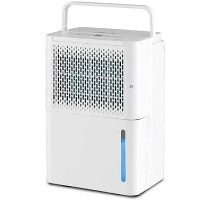 Costway 32 pt 2000 sq ft Dehumidifier in White - Energy Efficient, Automatic Shutoff, Size: 10.5'' x 8'' x 16'' (Large x W x H)