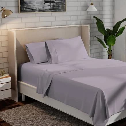 Adelaja 300 Thread Count Organic 100% Cotton Cool & Crisp Percale Weave Sheet Set