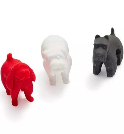 Tovolo Set of 3 Silicone Dog-Shaped Pot Lid Rests