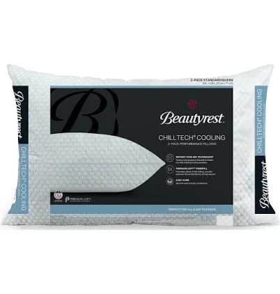 Beautyrest ChillTech Cooling Bed Pillow, Standard Queen, Polyester, Size: Standard/Queen