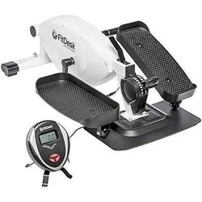 Fitdesk Under Desk Elliptical - Bike Pedal Machine with Magnetic Resistance for Quiet, Fluid Motion - Adjustable Tension with Digital Performance