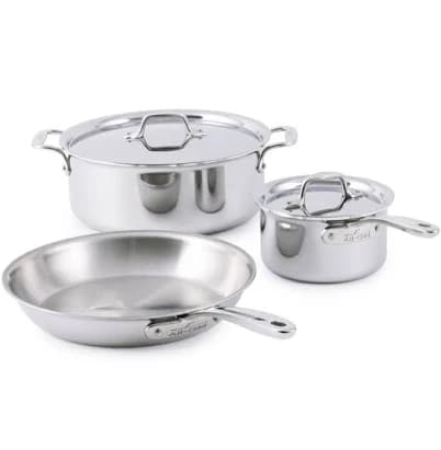 All-Clad D3 Bonded Cookware 5 Piece Set