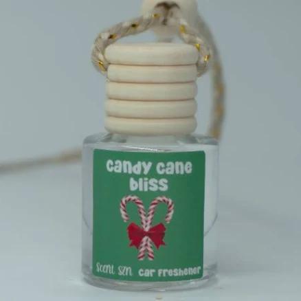 Hanging Car Air Freshener Diffusers Candy Cane Bliss