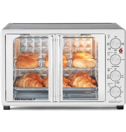 Elite Gourmet ETO4524 45L Countertop Convection Toaster Oven