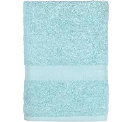 Mainstays 100% Cotton Bath Towel, Super Soft and Highly Absorbent Basic Solid Premium Bath Towel and