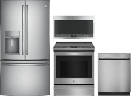 GE 4 Piece Kitchen Appliances Package
