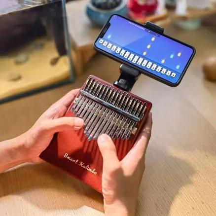 Jooleer Kalimba 17/21 Keys Okoume Wood Board-Style with Smartphone Stand