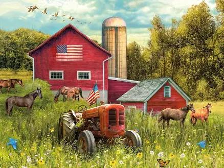 Ceaco Simple Life The Red Barn Jigsaw Puzzle