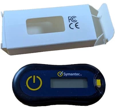 Symantec Hardware Authenticator Vip Token Credential Id 2 Factor