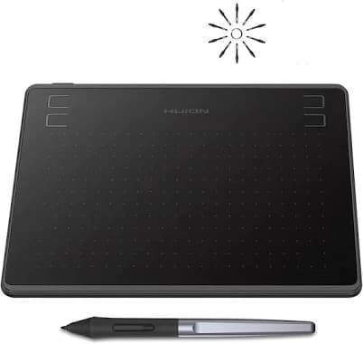 HUION HS64 Chips Special Edition 5080 LPI Art Drawing Tablet with Battery-free Pen