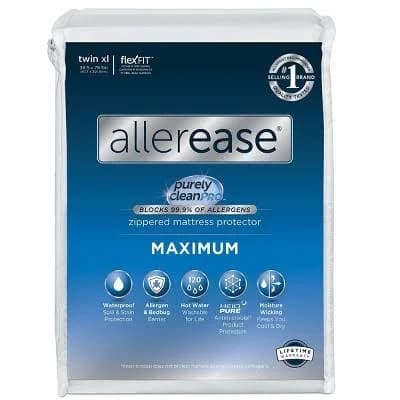 AllerEase Maximum Allergy & Bedbug Mattress Protector