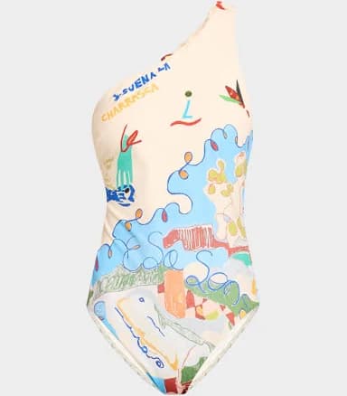 ALEMAIS Nadia Asymmetric One-Piece Swimsuit