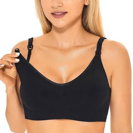 Gratlin Women's Seamless Maternity Wireless Padded Nursing Bra