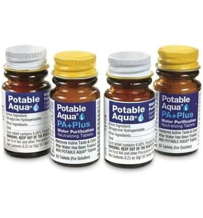 Potable Aqua Neutralizing Tablets Camping Water Purifier