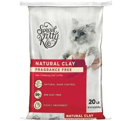 Special Kitty Unscented Non-Clumping Natural Clay Litter