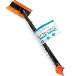 BirdRock Home Snow Moover 60 In. Extendable Snow Brush and Ice Scraper